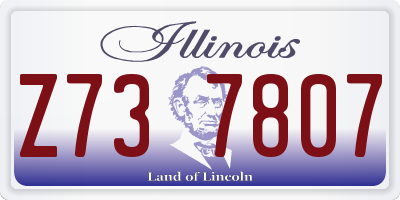 IL license plate Z737807