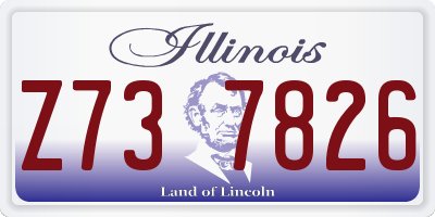 IL license plate Z737826
