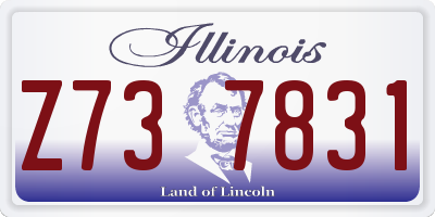 IL license plate Z737831