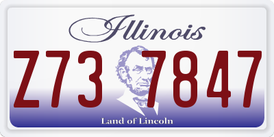IL license plate Z737847