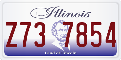 IL license plate Z737854