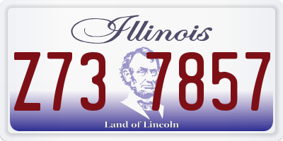 IL license plate Z737857