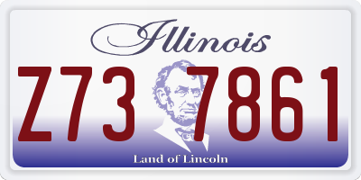 IL license plate Z737861