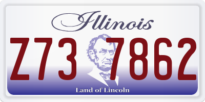 IL license plate Z737862