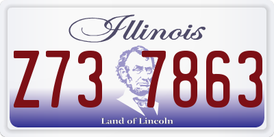IL license plate Z737863