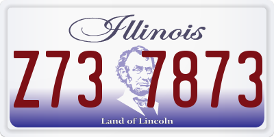 IL license plate Z737873