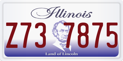IL license plate Z737875