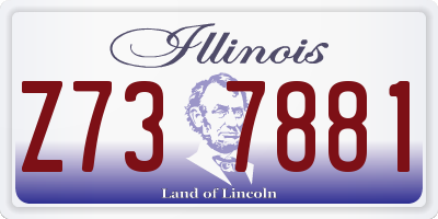 IL license plate Z737881