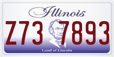 IL license plate Z737893