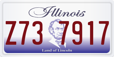IL license plate Z737917