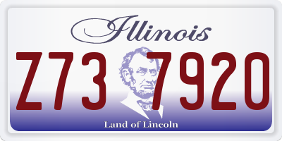 IL license plate Z737920