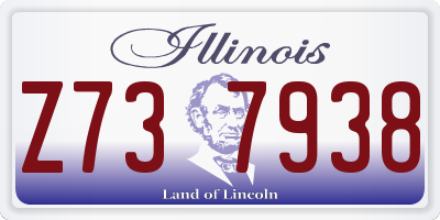 IL license plate Z737938