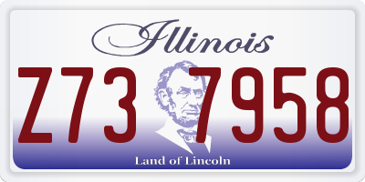 IL license plate Z737958