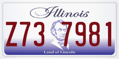 IL license plate Z737981
