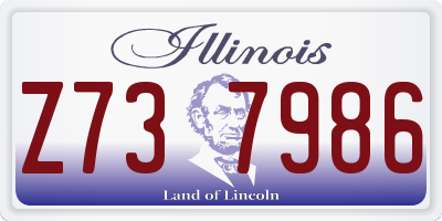 IL license plate Z737986