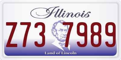 IL license plate Z737989
