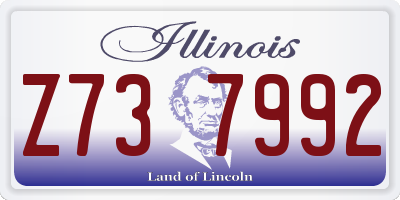IL license plate Z737992