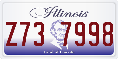 IL license plate Z737998
