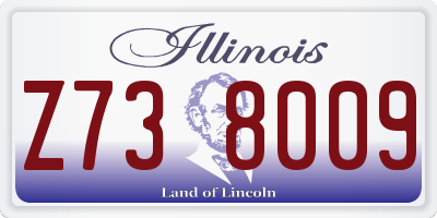 IL license plate Z738009