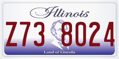 IL license plate Z738024