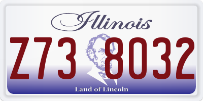 IL license plate Z738032