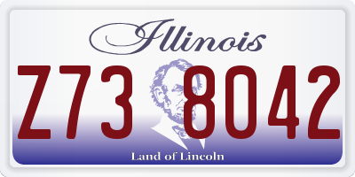 IL license plate Z738042