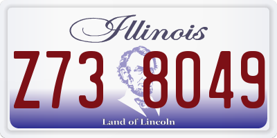 IL license plate Z738049