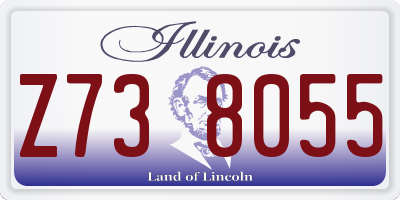 IL license plate Z738055