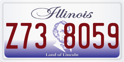 IL license plate Z738059