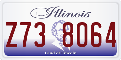 IL license plate Z738064