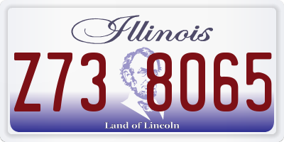 IL license plate Z738065