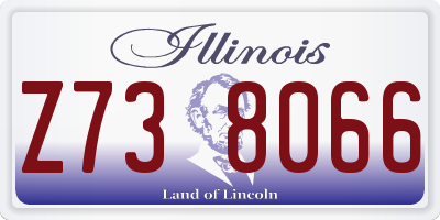 IL license plate Z738066