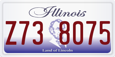 IL license plate Z738075