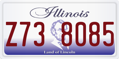 IL license plate Z738085