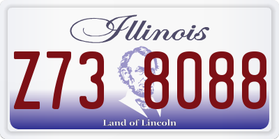 IL license plate Z738088