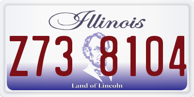 IL license plate Z738104