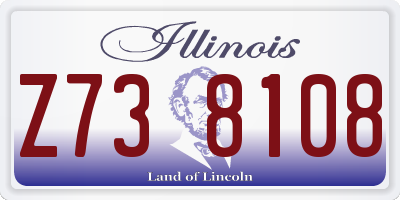 IL license plate Z738108