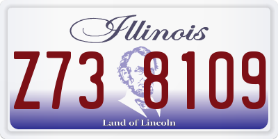IL license plate Z738109