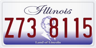 IL license plate Z738115