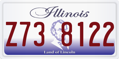 IL license plate Z738122