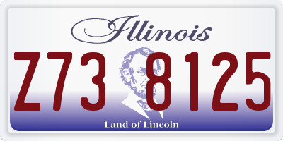 IL license plate Z738125
