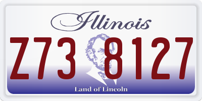 IL license plate Z738127