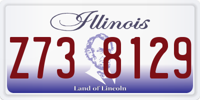 IL license plate Z738129