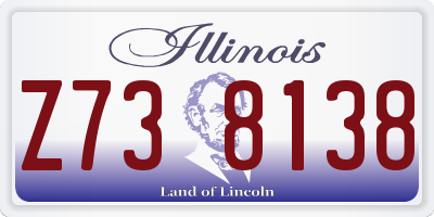 IL license plate Z738138