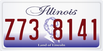 IL license plate Z738141