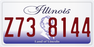 IL license plate Z738144