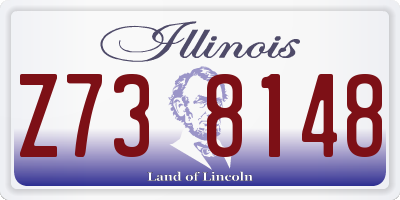 IL license plate Z738148