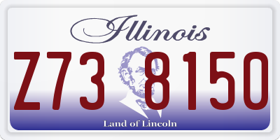 IL license plate Z738150