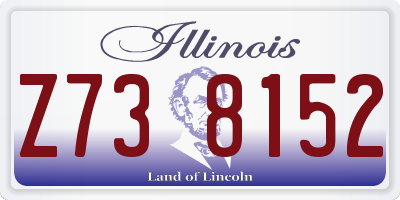 IL license plate Z738152
