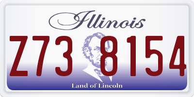 IL license plate Z738154